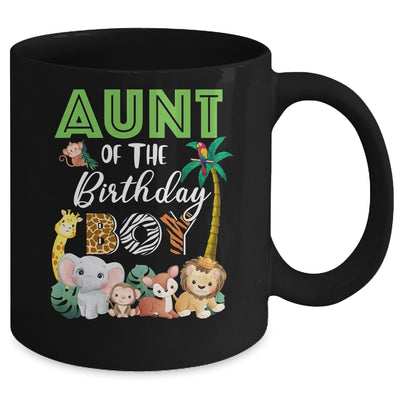 Aunt Of The Birthday Boy Wild Zoo Theme Safari Party Mug | siriusteestore