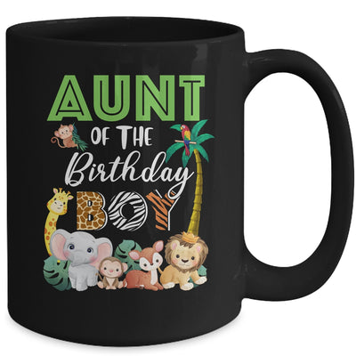 Aunt Of The Birthday Boy Wild Zoo Theme Safari Party Mug | siriusteestore
