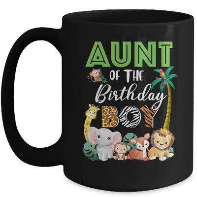 Aunt Of The Birthday Boy Wild Zoo Theme Safari Party Mug | siriusteestore