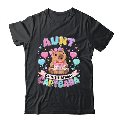 Aunt Of The Birthday Capybara Birthday Girl Family Shirt & Hoodie | siriusteestore