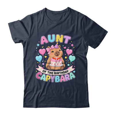 Aunt Of The Birthday Capybara Birthday Girl Family Shirt & Hoodie | siriusteestore