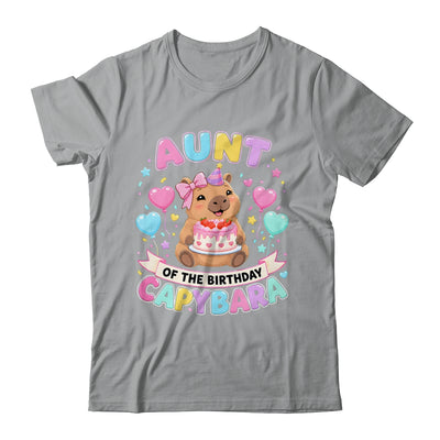 Aunt Of The Birthday Capybara Birthday Girl Family Shirt & Hoodie | siriusteestore