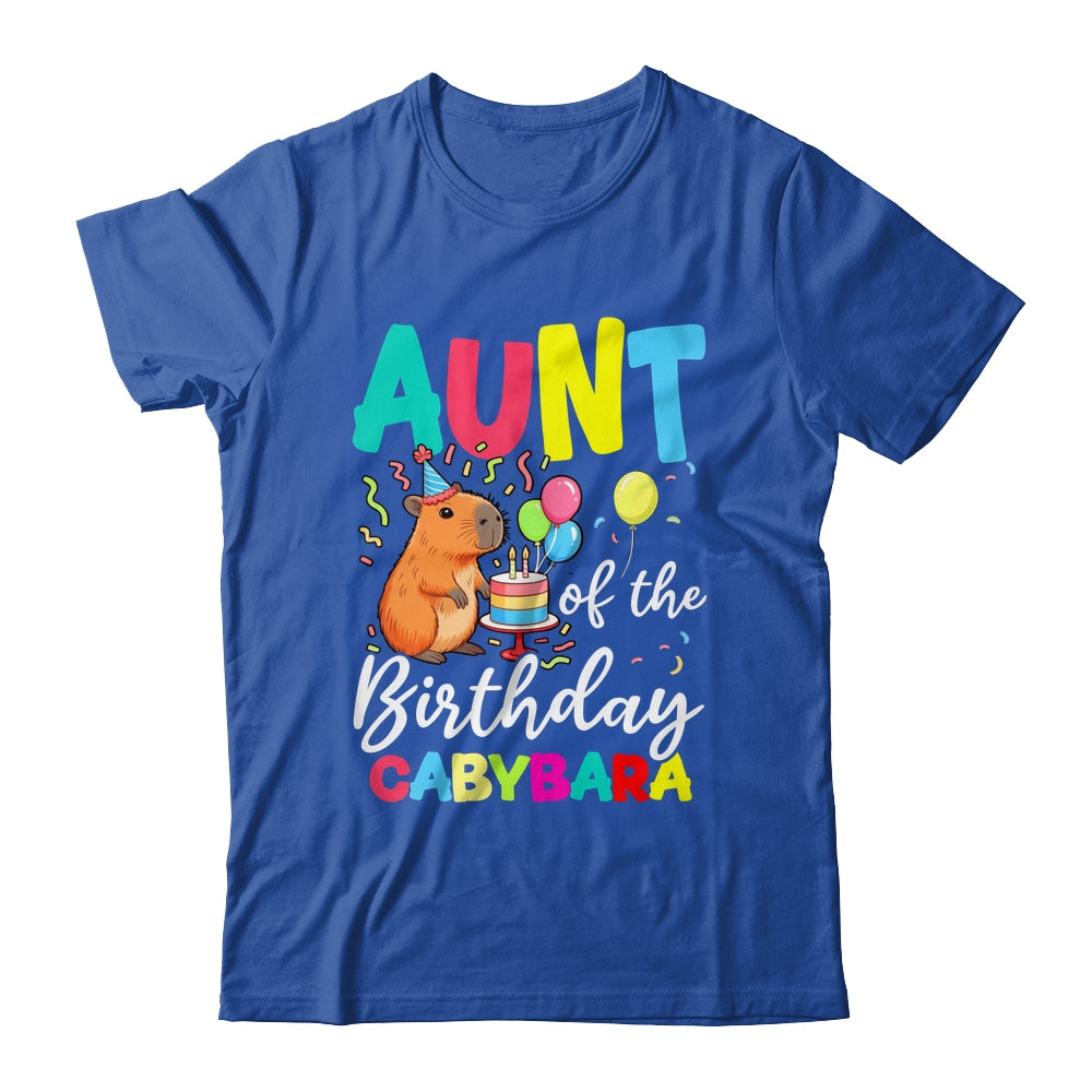 Aunt Of The Birthday Capybara Girl Bday Party Family Shirt & Hoodie | siriusteestore