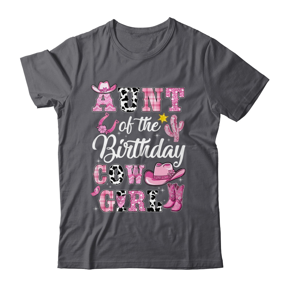 Aunt Of The Birthday Cow Girl Western Cowgirl 1st Birthday Shirt & Hoodie | siriusteestore