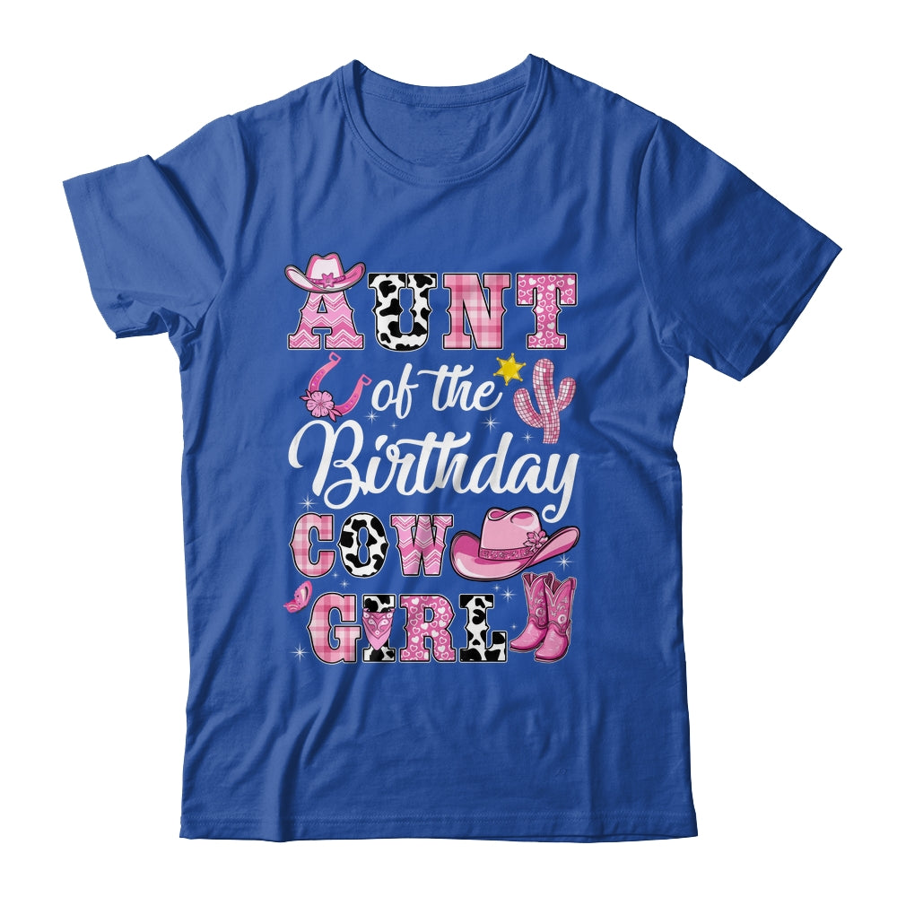 Aunt Of The Birthday Cow Girl Western Cowgirl 1st Birthday Shirt & Hoodie | siriusteestore