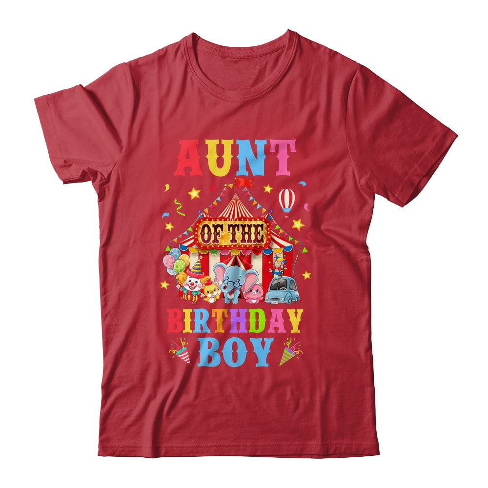 Aunt Of The Birthday For Boy Circus Carnival Theme Party Shirt & Hoodie | siriusteestore