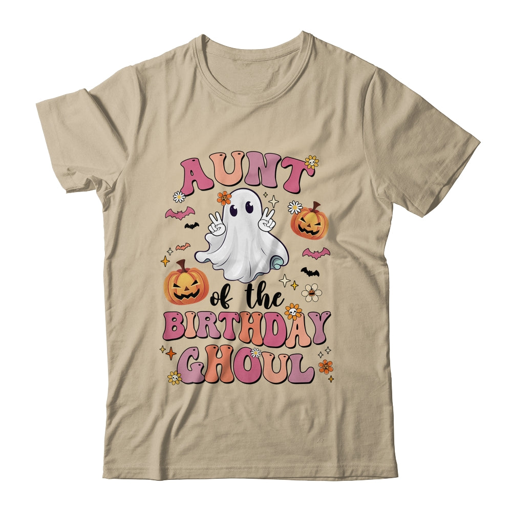 Aunt Of The Birthday Ghoul Halloween Bday Boys Girls Ghost Shirt & Hoodie | siriusteestore