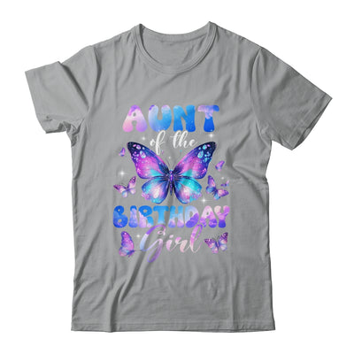 Aunt Of The Birthday Girl Butterfly Family Matching Shirt & Hoodie | siriusteestore