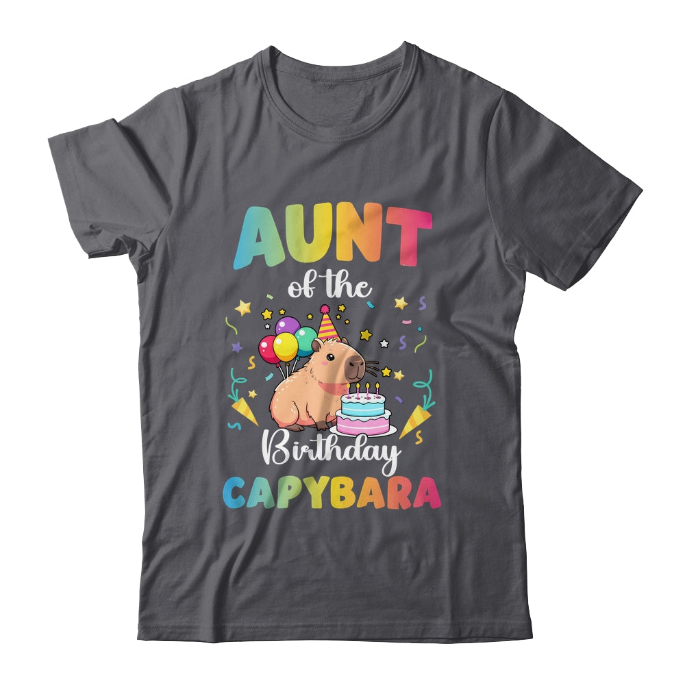 Aunt Of The Birthday Girl Capybara Bday Party Family Shirt & Hoodie | siriusteestore