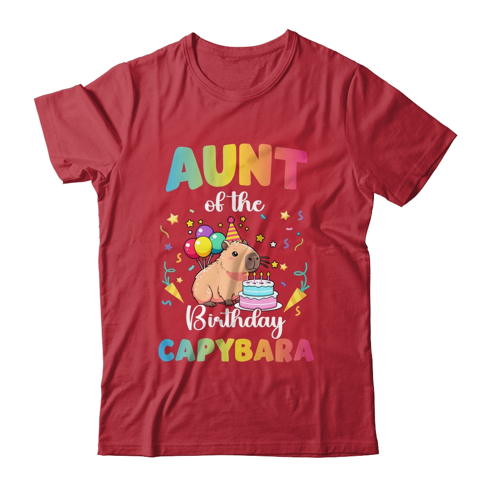Aunt Of The Birthday Girl Capybara Bday Party Family Shirt & Hoodie | siriusteestore