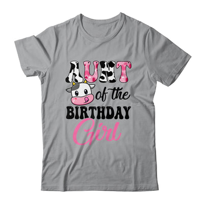 Aunt Of The Birthday Girl Cow Farm 1st Birthday Girl Shirt & Hoodie | siriusteestore