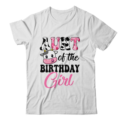 Aunt Of The Birthday Girl Cow Farm 1st Birthday Girl Shirt & Hoodie | siriusteestore