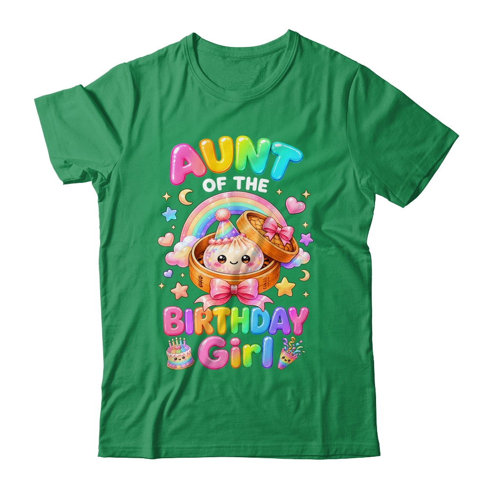 Aunt Of The Birthday Girl Kawaii Dumpling Squishy Family Shirt & Hoodie | siriusteestore