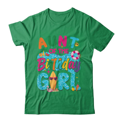 Aunt Of The Birthday Girl Pool Party Beach Family Matching Shirt & Hoodie | siriusteestore