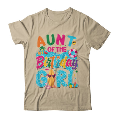 Aunt Of The Birthday Girl Pool Party Beach Family Matching Shirt & Hoodie | siriusteestore