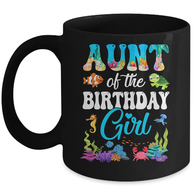 Aunt Of The Birthday Girl Sea Fish Ocean Aquarium Party Mug | siriusteestore