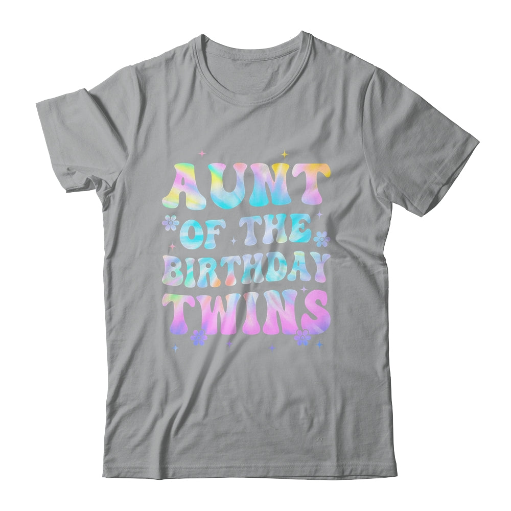 Aunt Of The Birthday Twins Girls Kids Party Retro Bday Shirt & Hoodie | siriusteestore