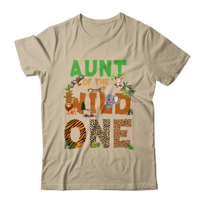 Aunt Of The Birthday Wild One Safari Birthday Boy Family Shirt & Hoodie | siriusteestore