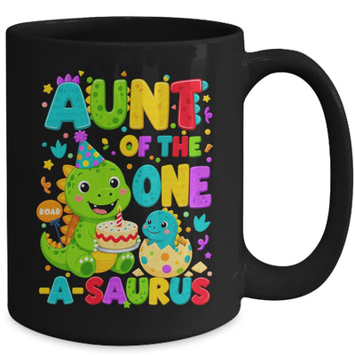 Aunt Of The One-A-Saurus 1St Birthday Boy T-Rex Dinosaur Mug | siriusteestore