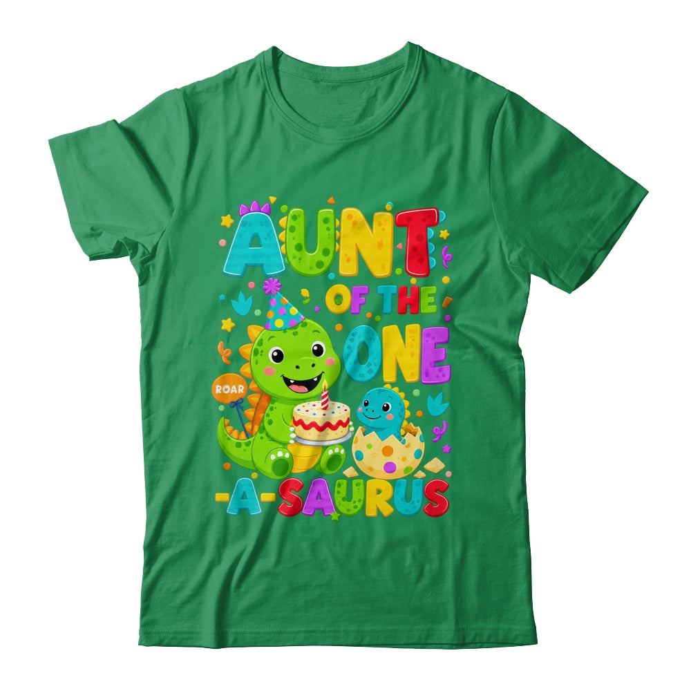 Aunt Of The One-A-Saurus 1St Birthday Boy T-Rex Dinosaur Shirt & Hoodie | siriusteestore