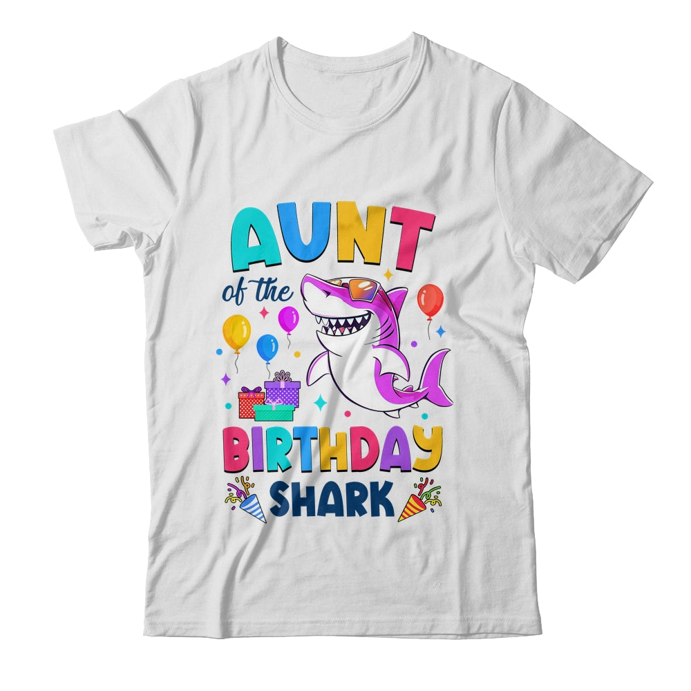 Aunt Of The Shark Birthday Family Matching Party Kids Shirt & Hoodie | siriusteestore