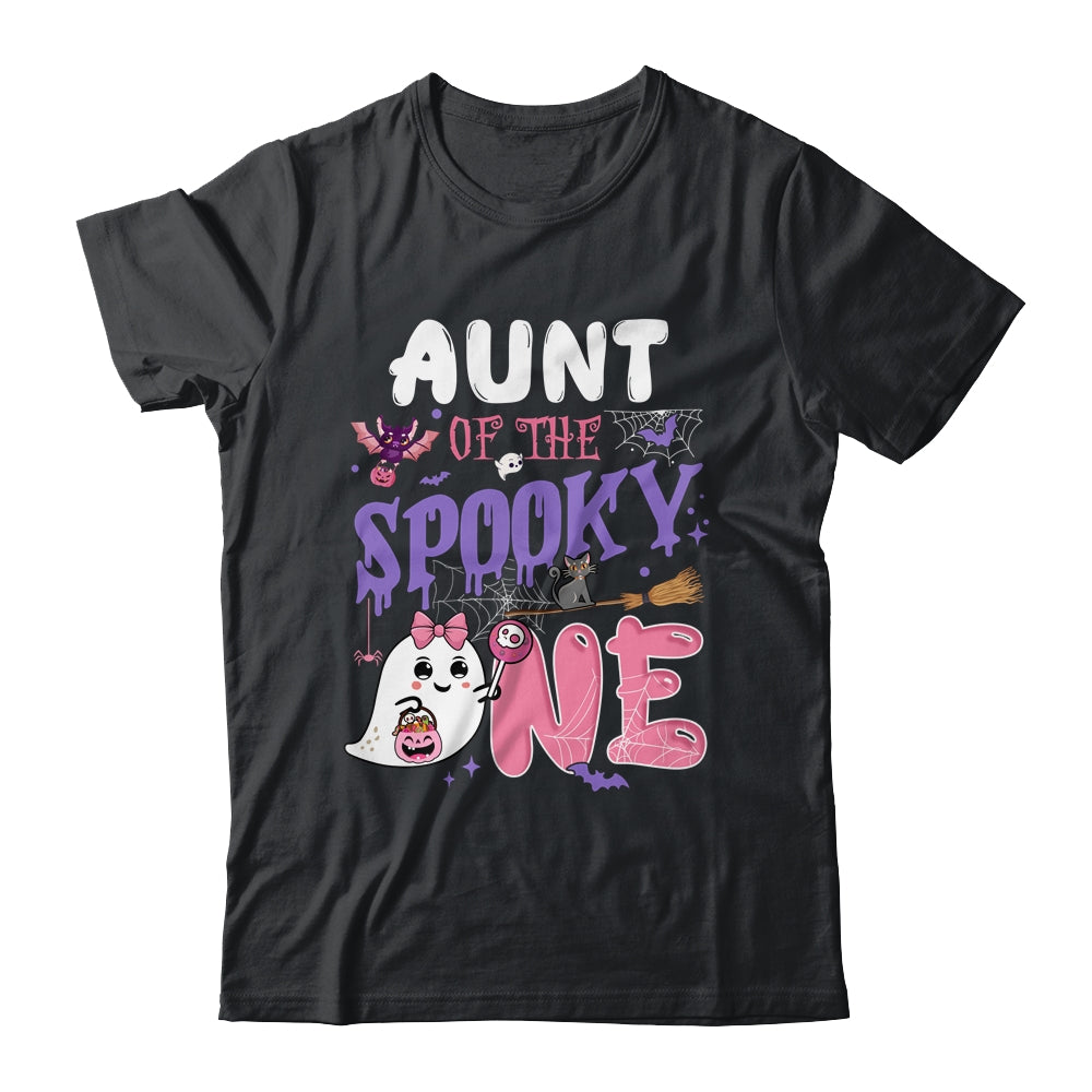 Aunt Of The Spooky One 1st Birthday Girl Halloween Ghost Shirt & Hoodie | siriusteestore