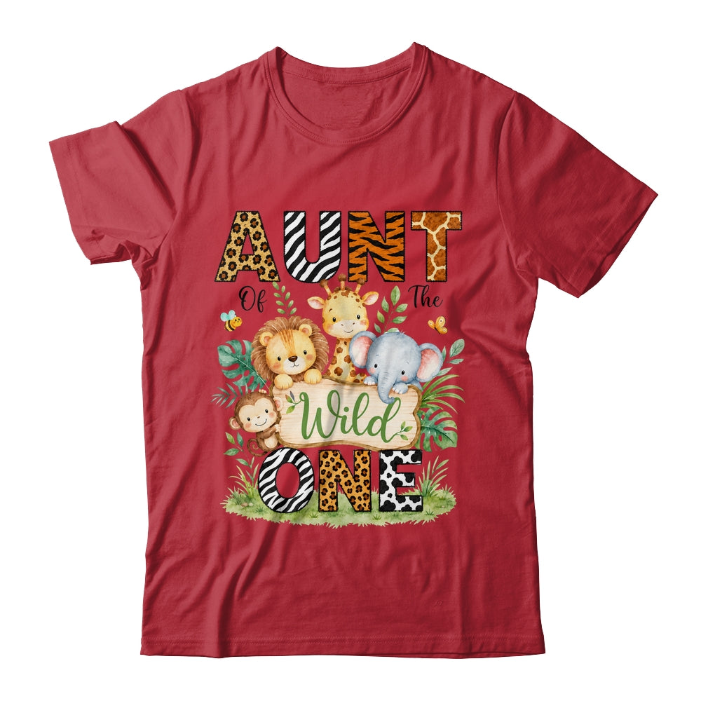 Aunt Of The Wild One First Birthday Boy Jungle Safari Shirt & Hoodie | siriusteestore
