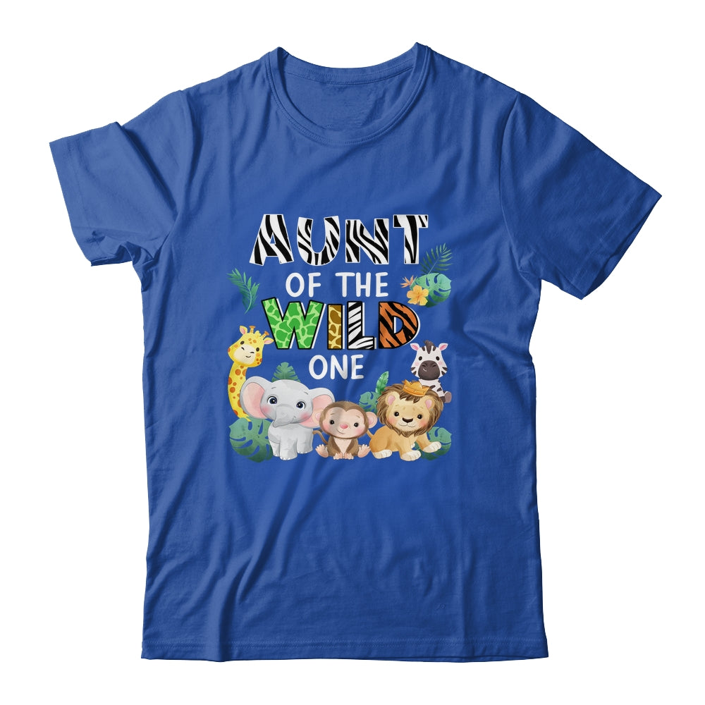 Aunt Of The Wild One Zoo Theme Birthday Safari Animal Shirt & Hoodie | siriusteestore