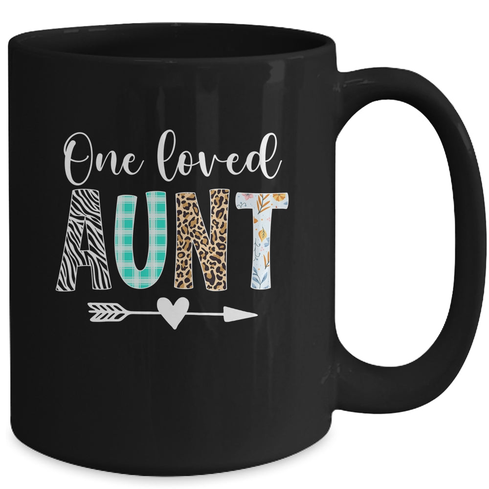 Aunt Women Cute Design One Loved Aunt Mother's Day Mug | siriusteestore