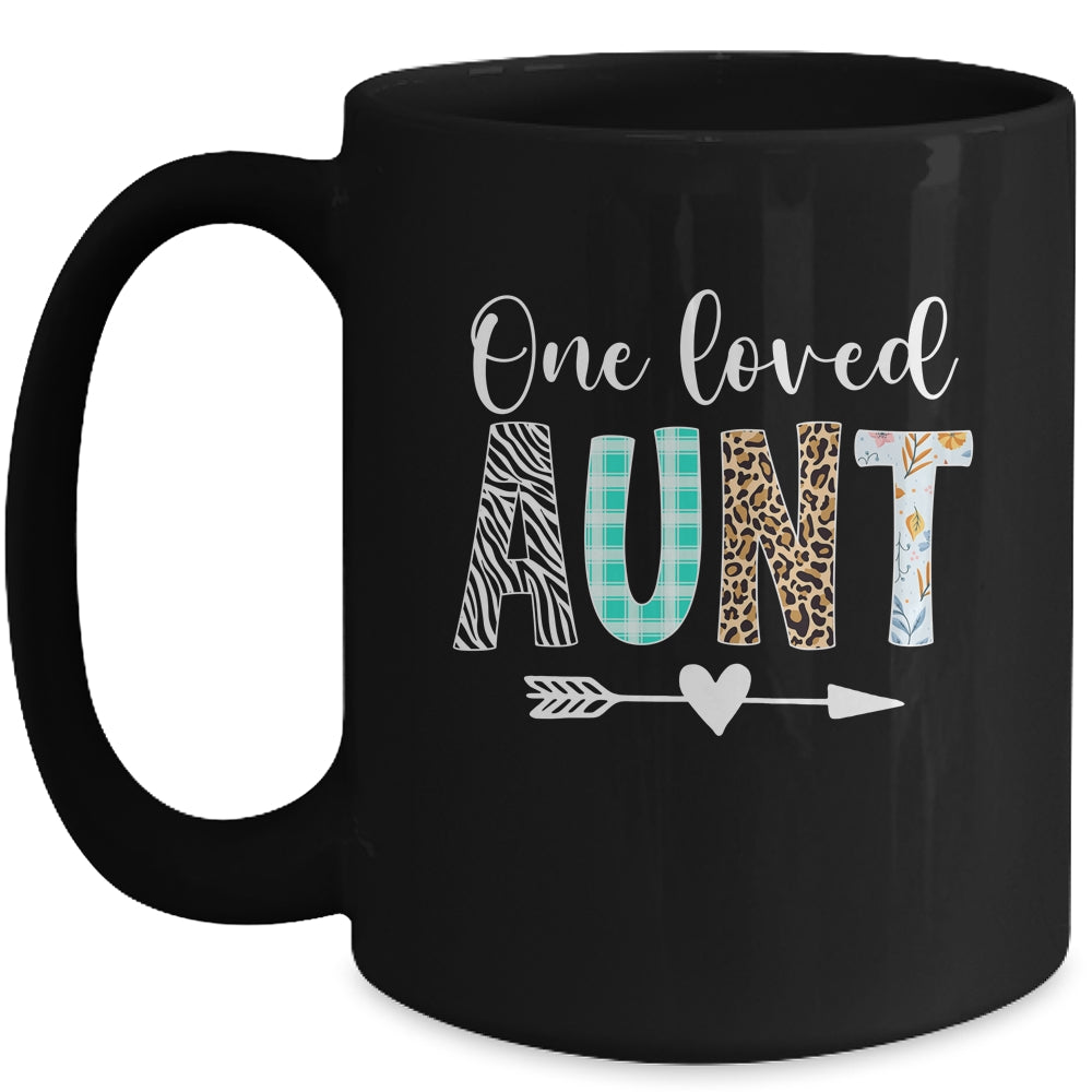 Aunt Women Cute Design One Loved Aunt Mother's Day Mug | siriusteestore