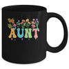Aunt Women Wildflower Floral Design Aunt Mothers Day Mug | siriusteestore