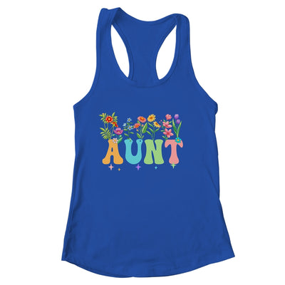 Aunt Women Wildflower Floral Design Aunt Mothers Day Shirt & Tank Top | siriusteestore