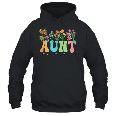 Aunt Women Wildflower Floral Design Aunt Mothers Day Shirt & Tank Top | siriusteestore
