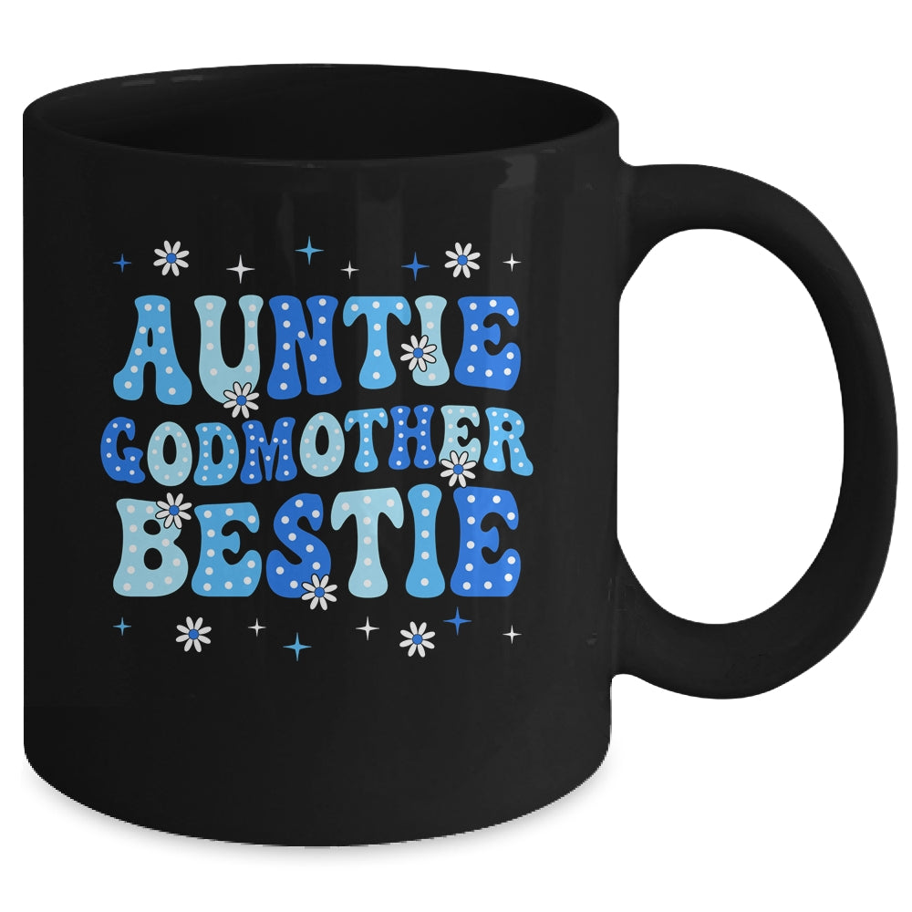 Auntie Godmother Bestie Groovy Cute For Mothers Day Funny Mug | siriusteestore