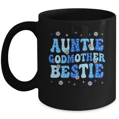 Auntie Godmother Bestie Groovy Cute For Mothers Day Funny Mug | siriusteestore