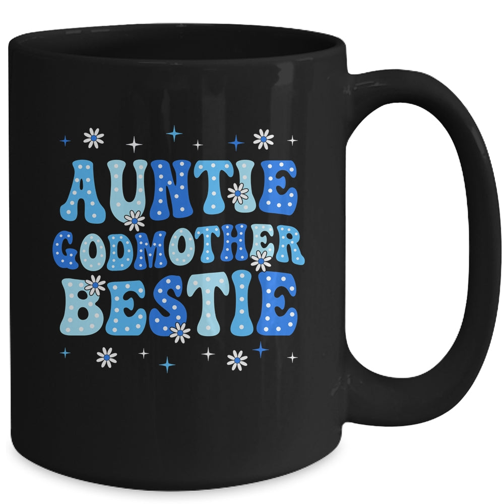 Auntie Godmother Bestie Groovy Cute For Mothers Day Funny Mug | siriusteestore