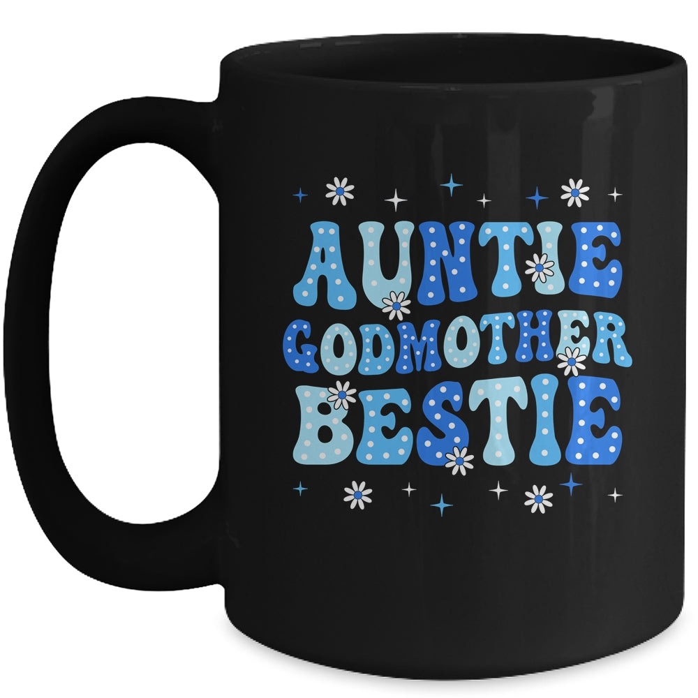 Auntie Godmother Bestie Groovy Cute For Mothers Day Funny Mug | siriusteestore