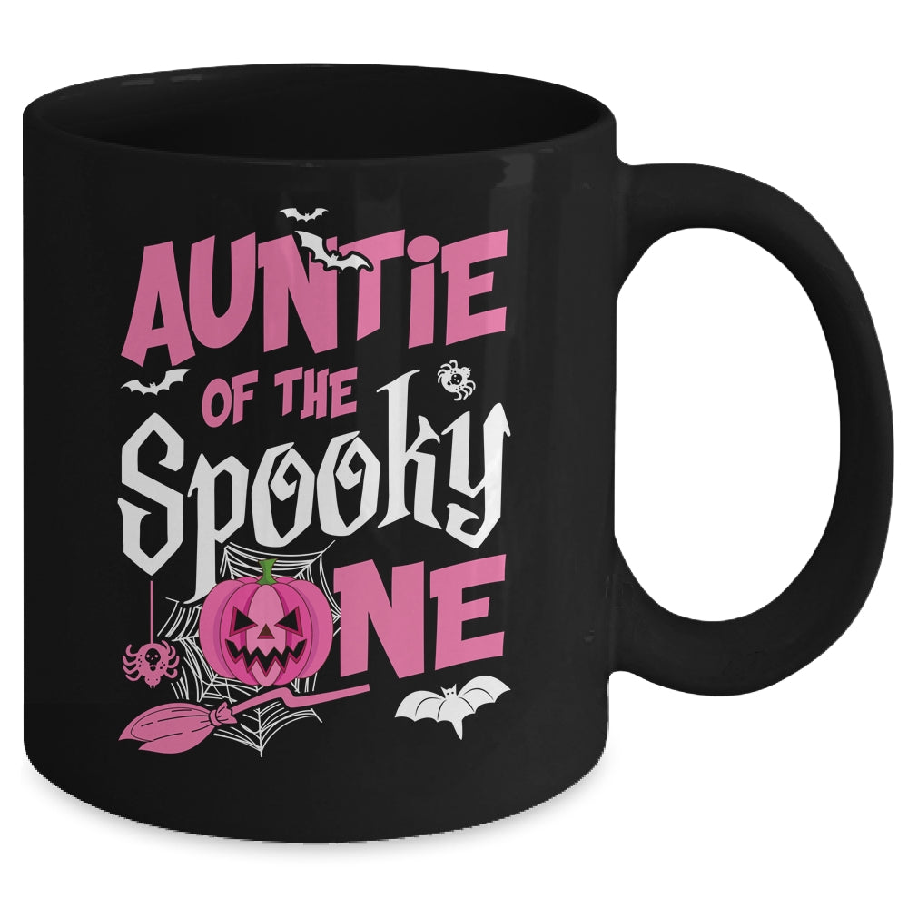 Auntie Halloween 1st Birthday Girl Matching Family Spooky Mug | siriusteestore