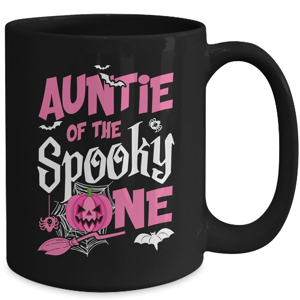 Auntie Halloween 1st Birthday Girl Matching Family Spooky Mug | siriusteestore