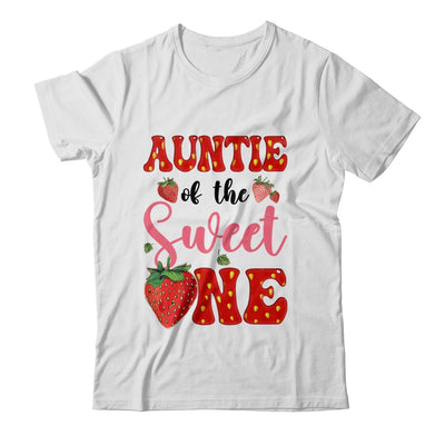 Auntie Of Sweet One Strawberry Frist 1st Birthday Girl Shirt & Hoodie | siriusteestore