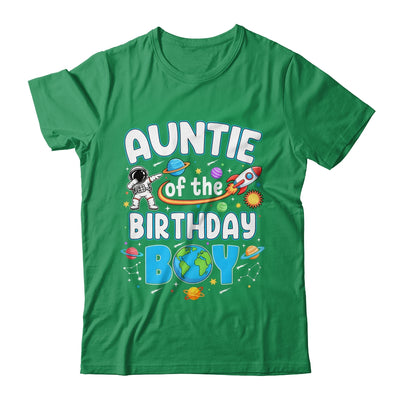 Auntie Of The Birthday Boy Astronaut Family Space Planets Shirt & Hoodie | siriusteestore