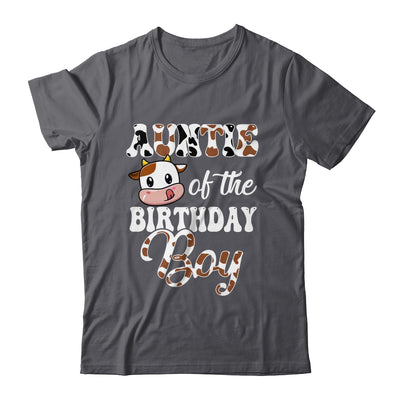 Auntie Of The Birthday Boy Cow Farm 1st Birthday Boy Shirt & Hoodie | siriusteestore