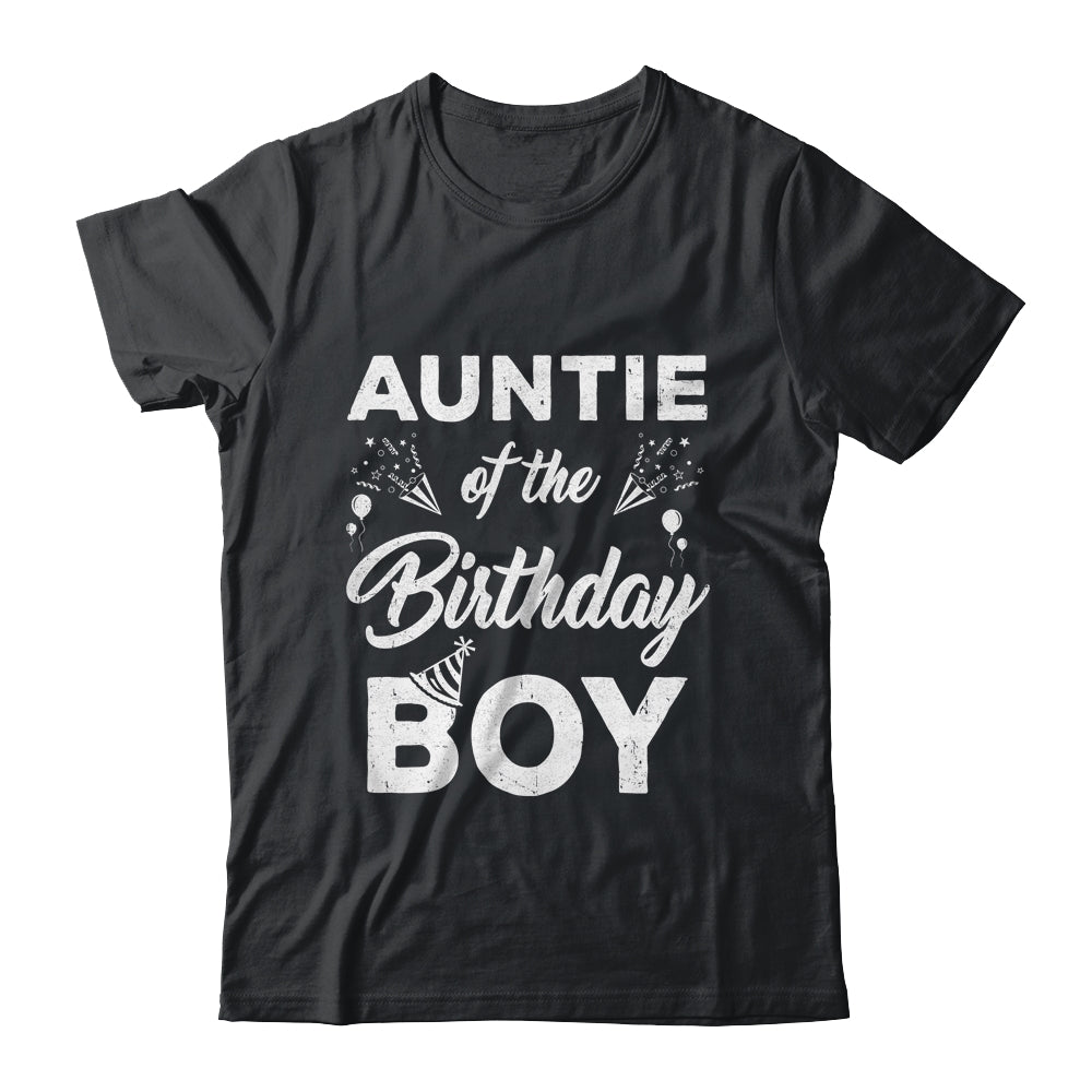 Auntie Of The Birthday Boy Matching Family Party Birthday Shirt & Hoodie | siriusteestore