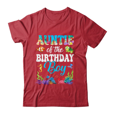 Auntie Of The Birthday Boy Sea Fish Ocean Aquarium Party Shirt & Hoodie | siriusteestore