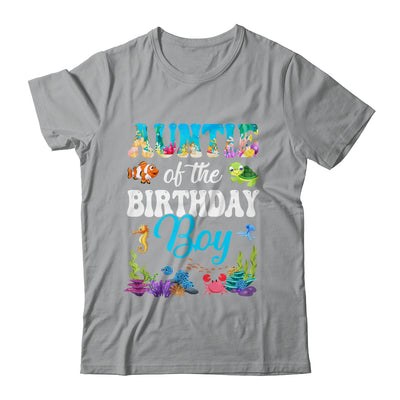 Auntie Of The Birthday Boy Sea Fish Ocean Aquarium Party Shirt & Hoodie | siriusteestore