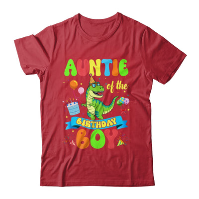 Auntie Of The Birthday Boy TRex Dinosaur Birthday Family Shirt & Hoodie | siriusteestore