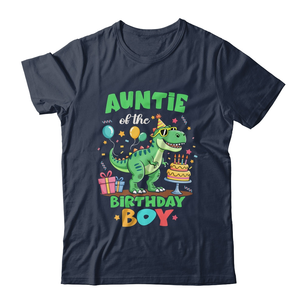 Auntie Of The Birthday Boy T Rex Dinosaur Family Party Shirt & Hoodie | siriusteestore