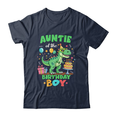 Auntie Of The Birthday Boy T Rex Dinosaur Family Party Shirt & Hoodie | siriusteestore