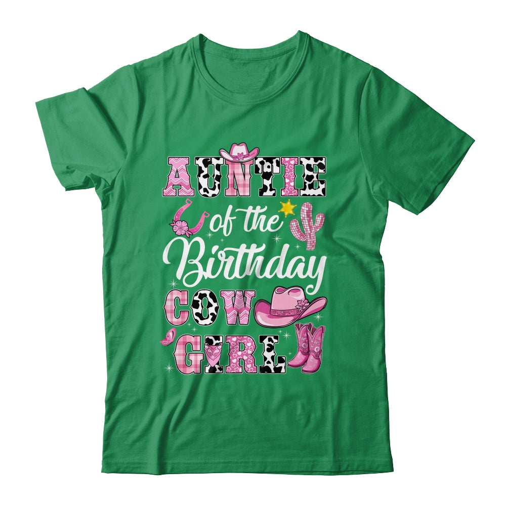 Auntie Of The Birthday Cow Girl Western Cowgirl 1st Birthday Shirt & Hoodie | siriusteestore