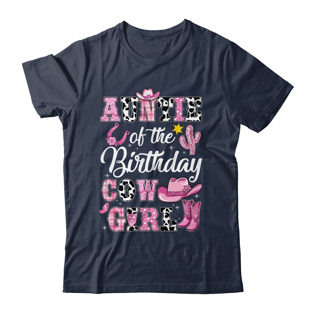Auntie Of The Birthday Cow Girl Western Cowgirl 1st Birthday Shirt & Hoodie | siriusteestore